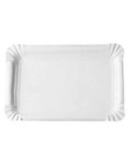 3 grands plateaux rectangulaires blancs