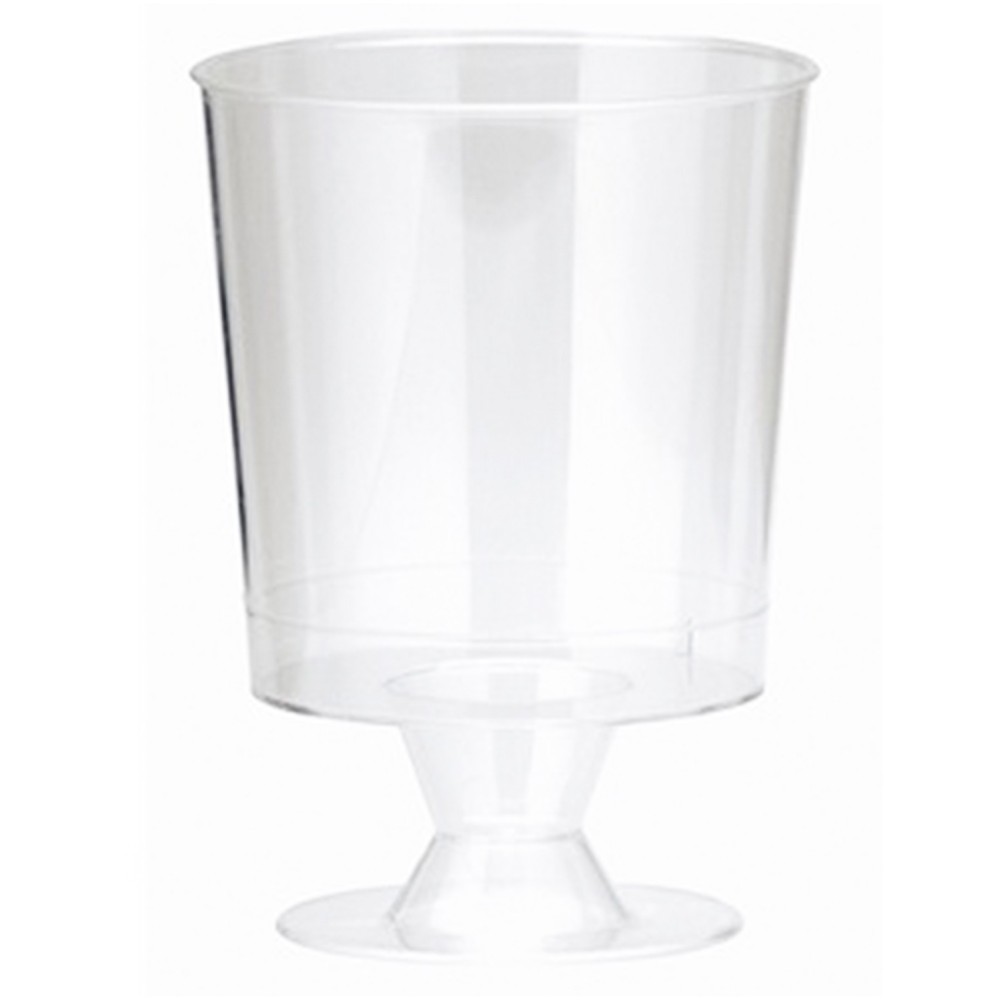 10 verres à vin transparents
