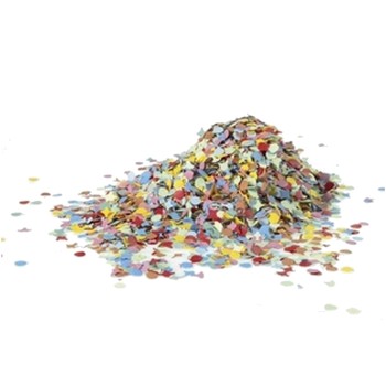 Confettis multicolores en sachet de 450g pour le carnaval
