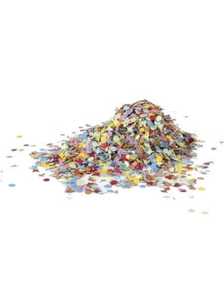 Confettis multicolores en sachet de 1kg pour le carnaval