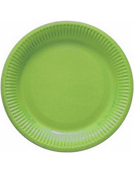 Lot de 8 assiettes colorées en carton pour banquet et réception