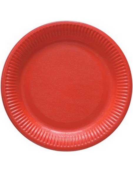 Lot de 8 assiettes colorées en carton pour banquet et réception