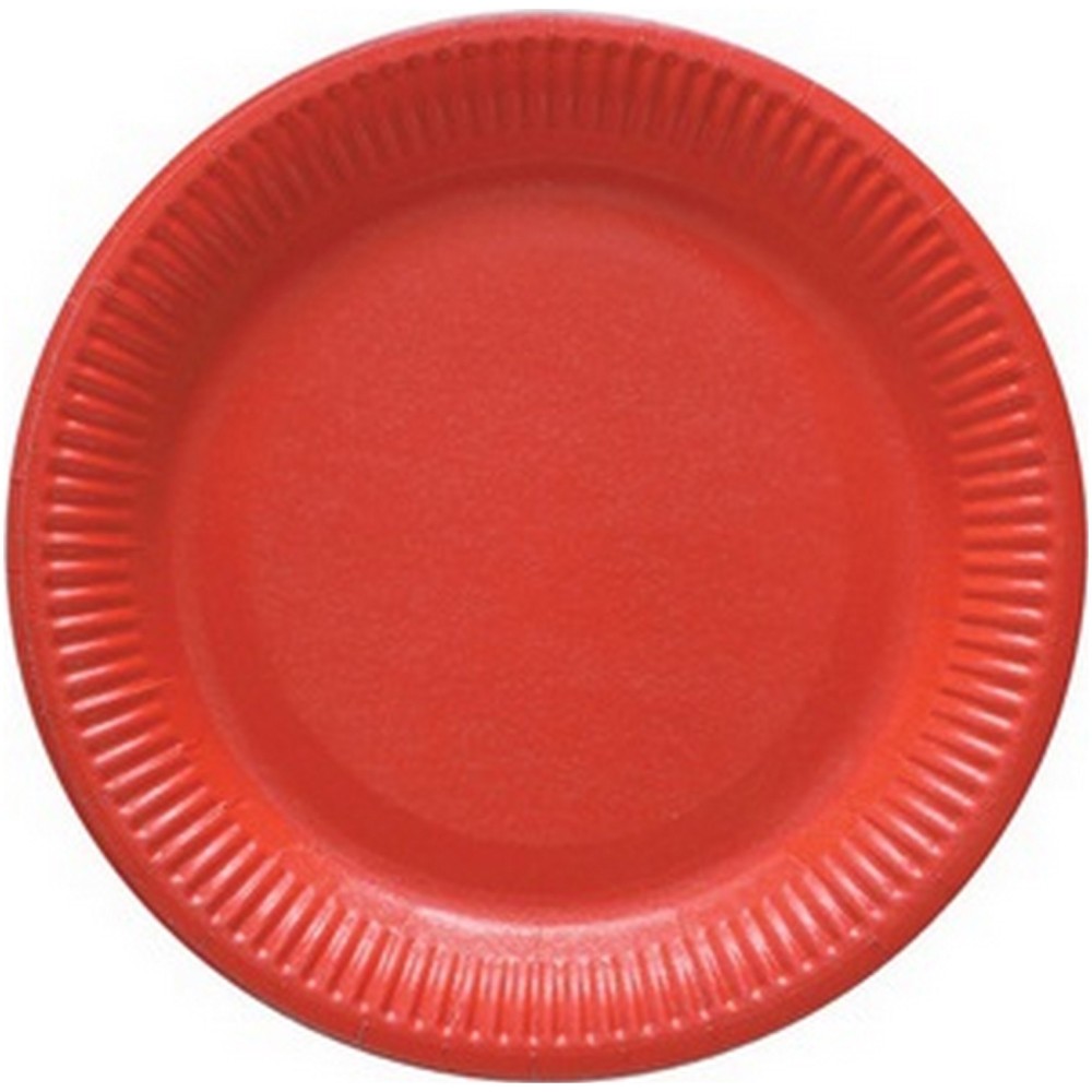 Lot de 8 assiettes colorées en carton pour banquet et réception