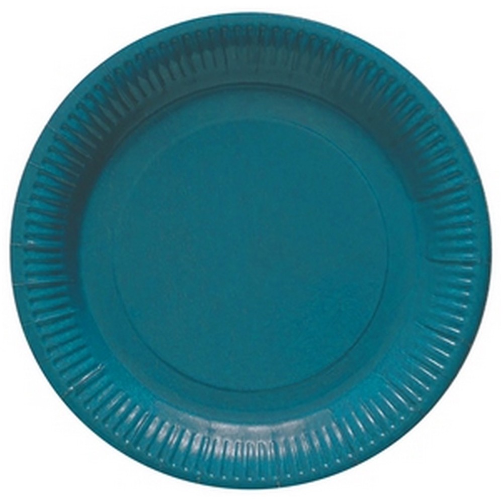 Lot de 8 assiettes colorées en carton pour banquet et réception