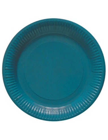 Lot de 8 assiettes couleurs en carton pour événements festifs