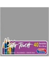 40 grandes serviettes en papier gris