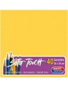 40 grandes serviettes en papier jaune