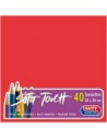 40 grandes serviettes en papier rouge