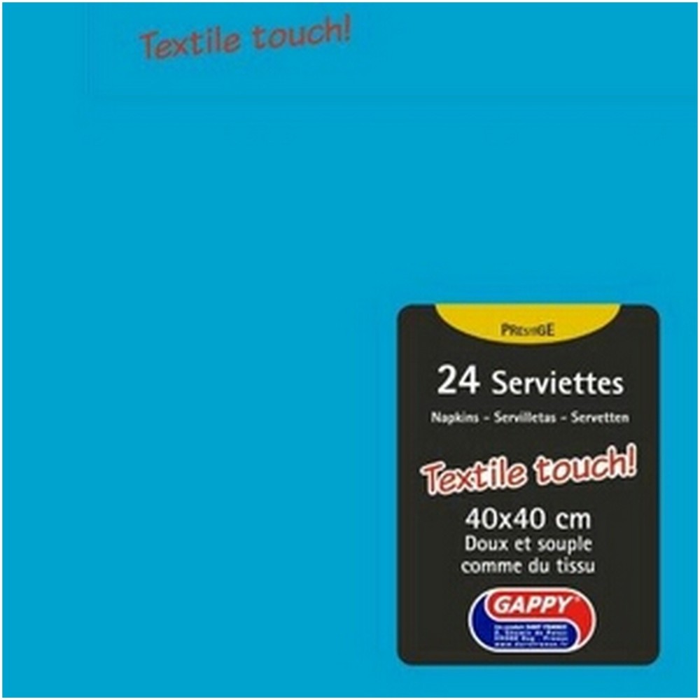 24 serviettes en papier couleur doux et souple comme du tissu