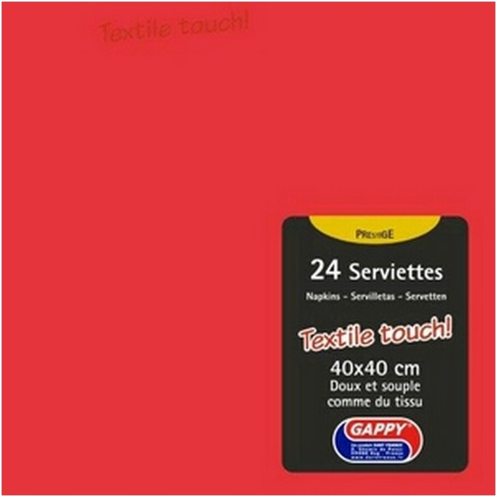 24 serviettes en papier couleur doux et souple comme du tissu