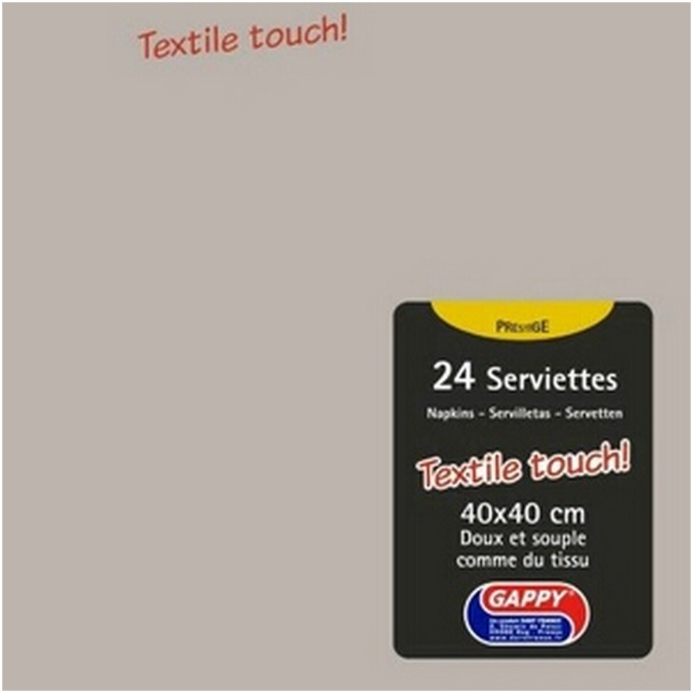 24 serviettes en papier couleur doux et souple comme du tissu