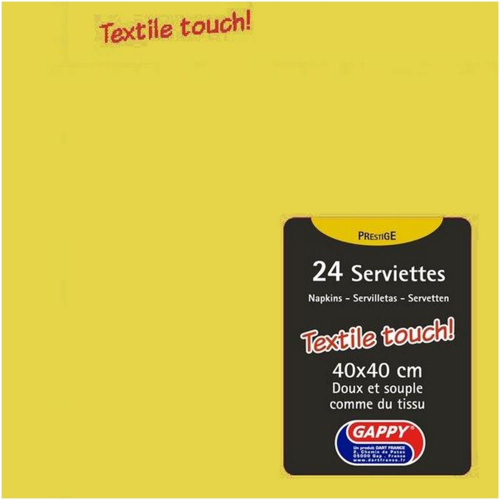 24 serviettes en papier couleur doux et souple comme du tissu