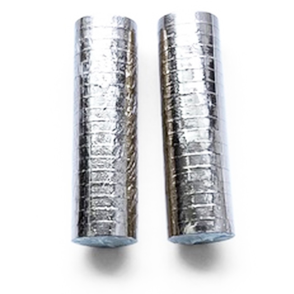 2 rouleaux de 18 serpentins métallisés