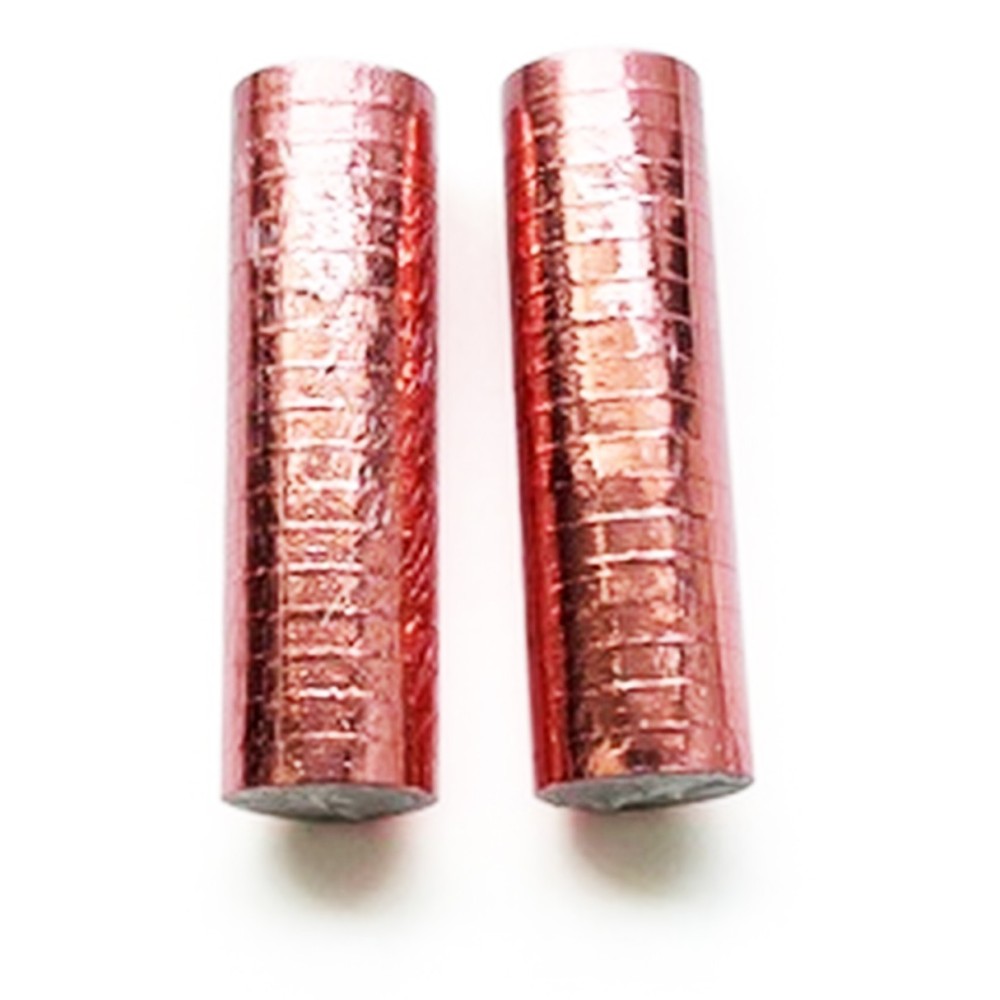 2 rouleaux de 18 serpentins métallisés