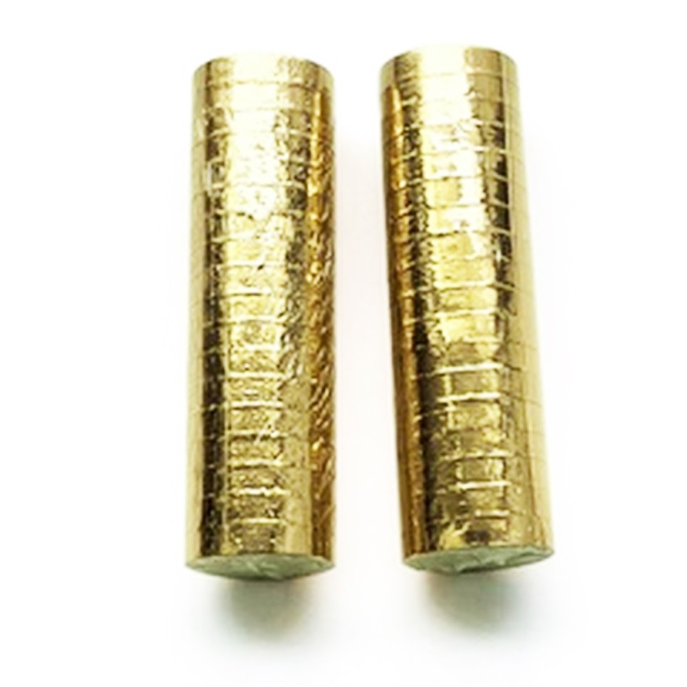 2 rouleaux de 18 serpentins métallisés