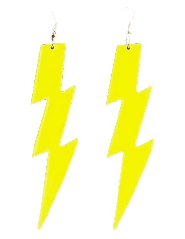 Boucles d'oreilles éclair fluorescentes