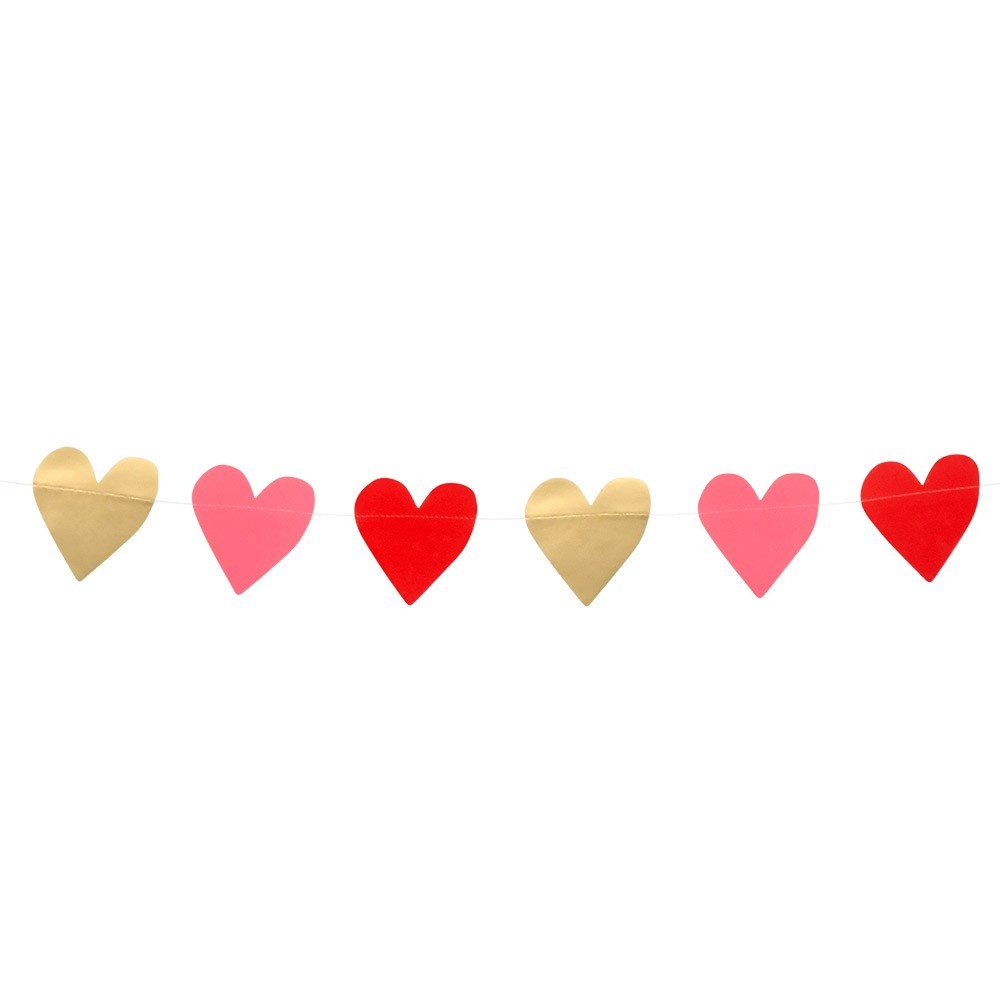 Guirlande coeurs 2m
