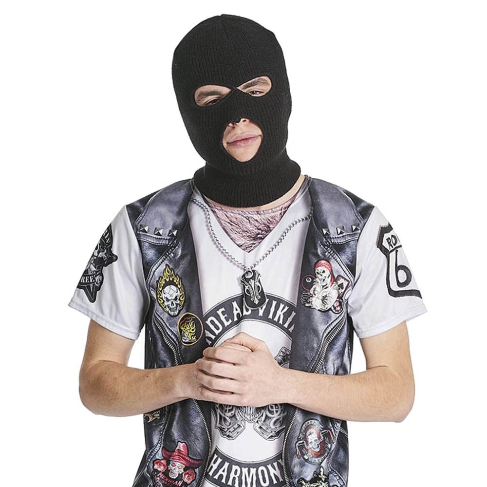 Cagoule noire de voleur