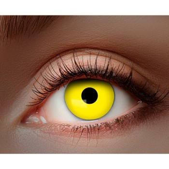 Lentilles fantaisies jaunes UV à Lille