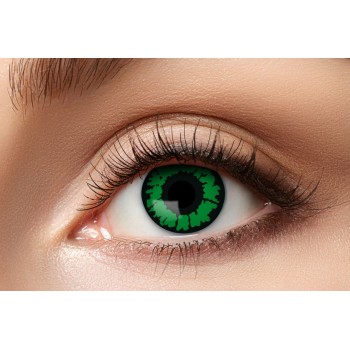 Lentilles fantaisies vertes yeux de reptile