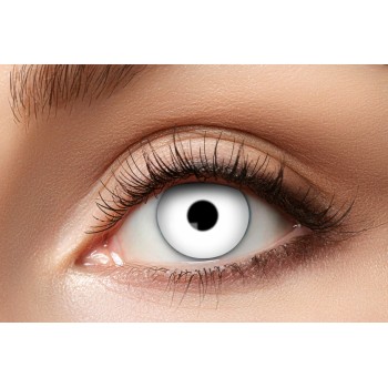 Lentilles zombie couleur blanc