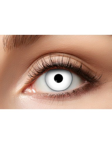 Lentilles zombie couleur blanc