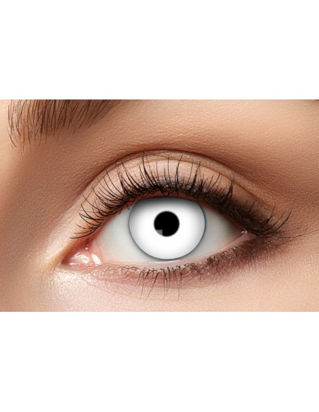 Lentilles zombie couleur blanc