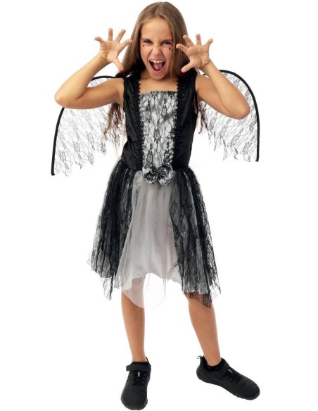 Déguisement ange Halloween enfant avec robe et ailes