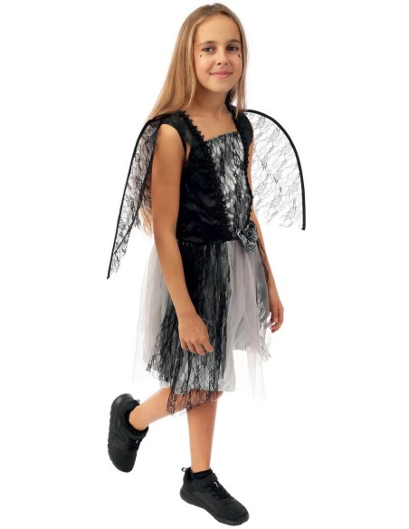 Déguisement ange Halloween enfant avec robe et ailes