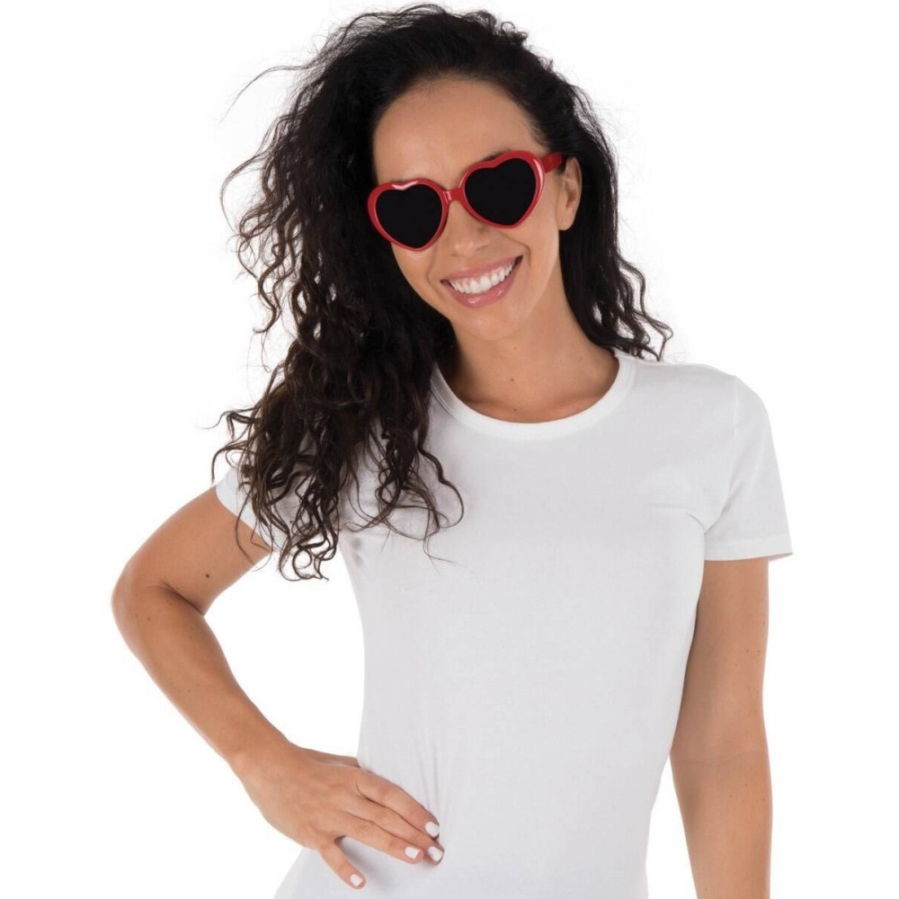 Lunettes coeur rouge