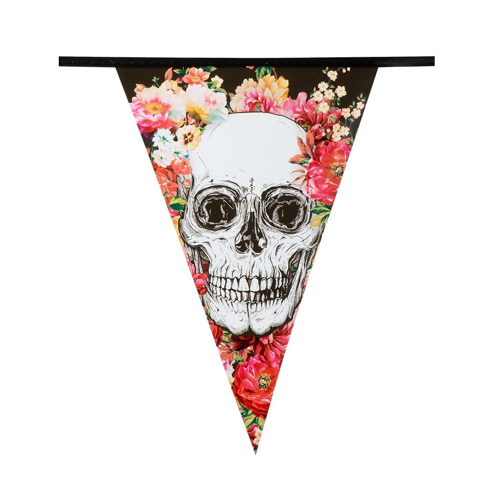 Guirlandes fanions tête de mort day of the dead