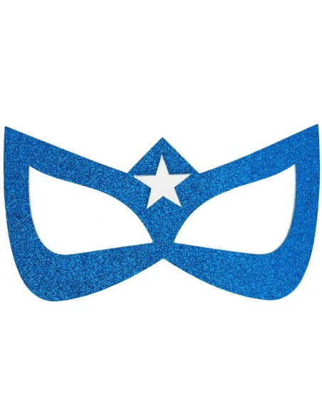 Loup super héroïne bleu