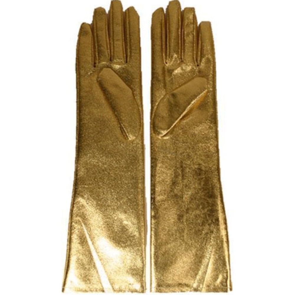 Gants longs or