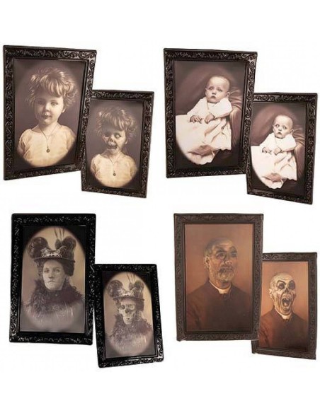 Cadre photo holographique images halloween qui changent