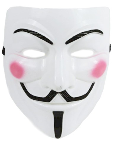 Masque Anonymous blanc rigide