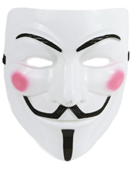 Masque Anonymous blanc rigide
