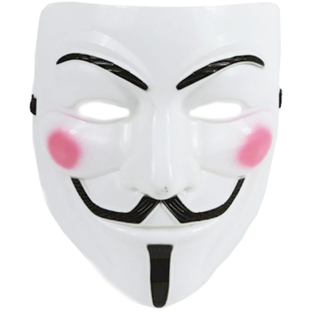 Masque Anonymous blanc rigide