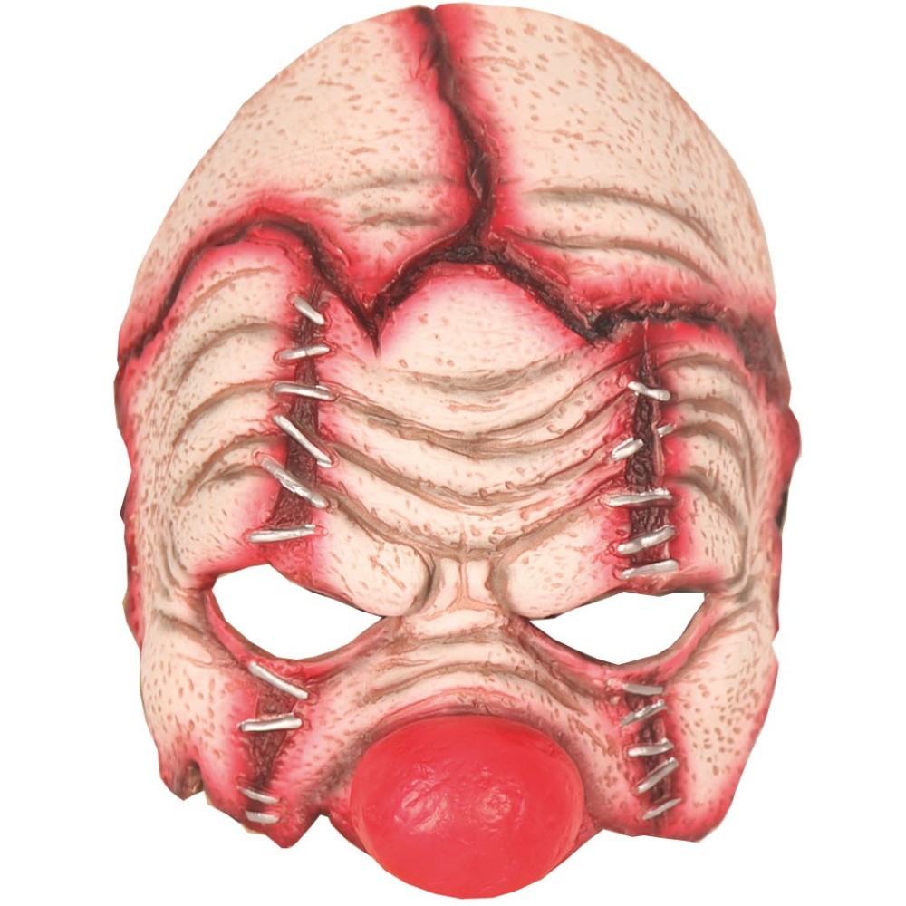 Demi masque clown horreur