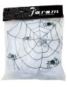 Décoration toile d'araignée avec araignées pour Halloween