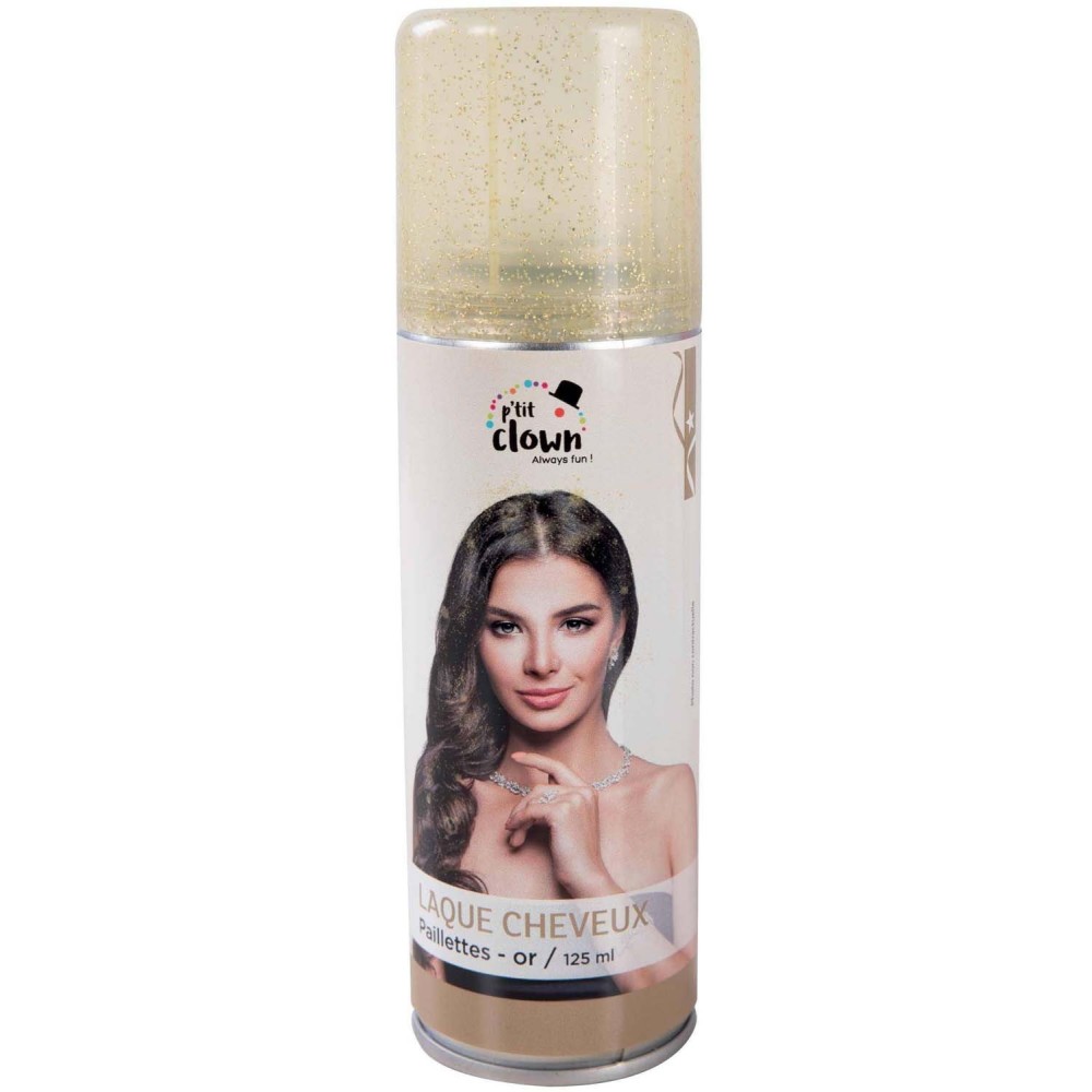 Spray laque cheveux à paillettes
