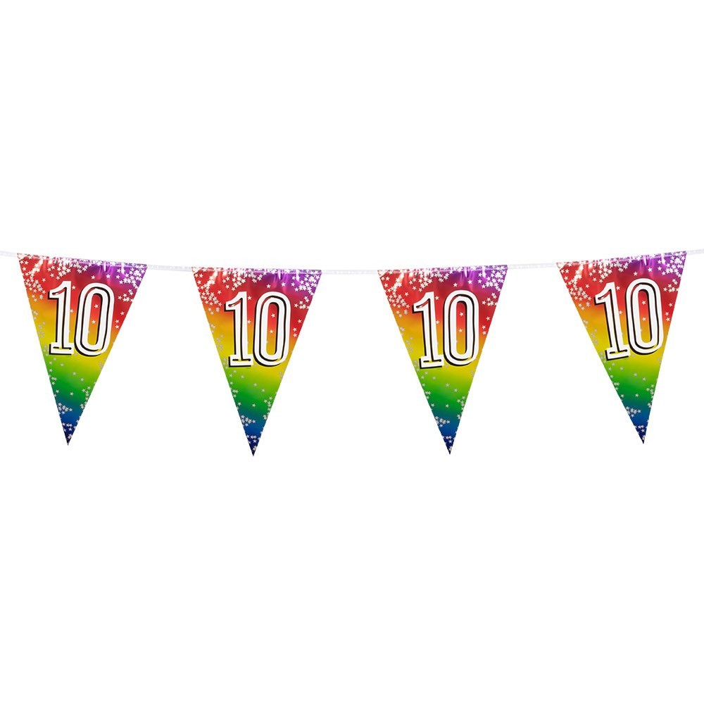 Guirlande fanions chiffre 10