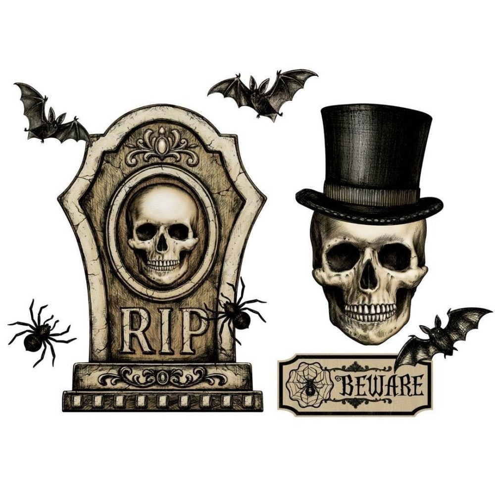 Planche stickers autocollant décoration Halloween
