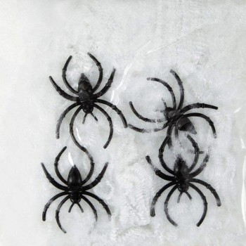 Toile d'araignée blanche pour déco de salle et maison à Halloween