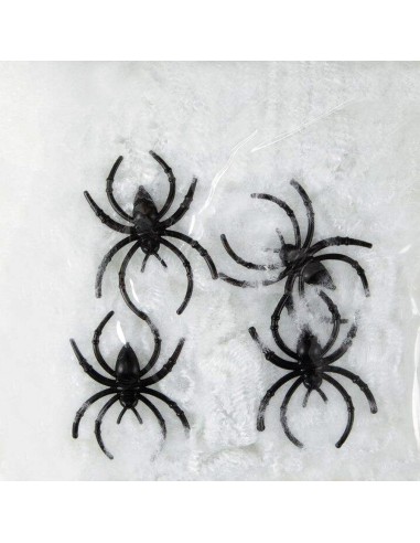 Toile d'araignée blanche pour déco de salle et maison à Halloween
