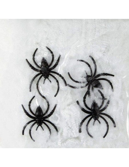 Toile d'araignée blanche pour déco de salle et maison à Halloween