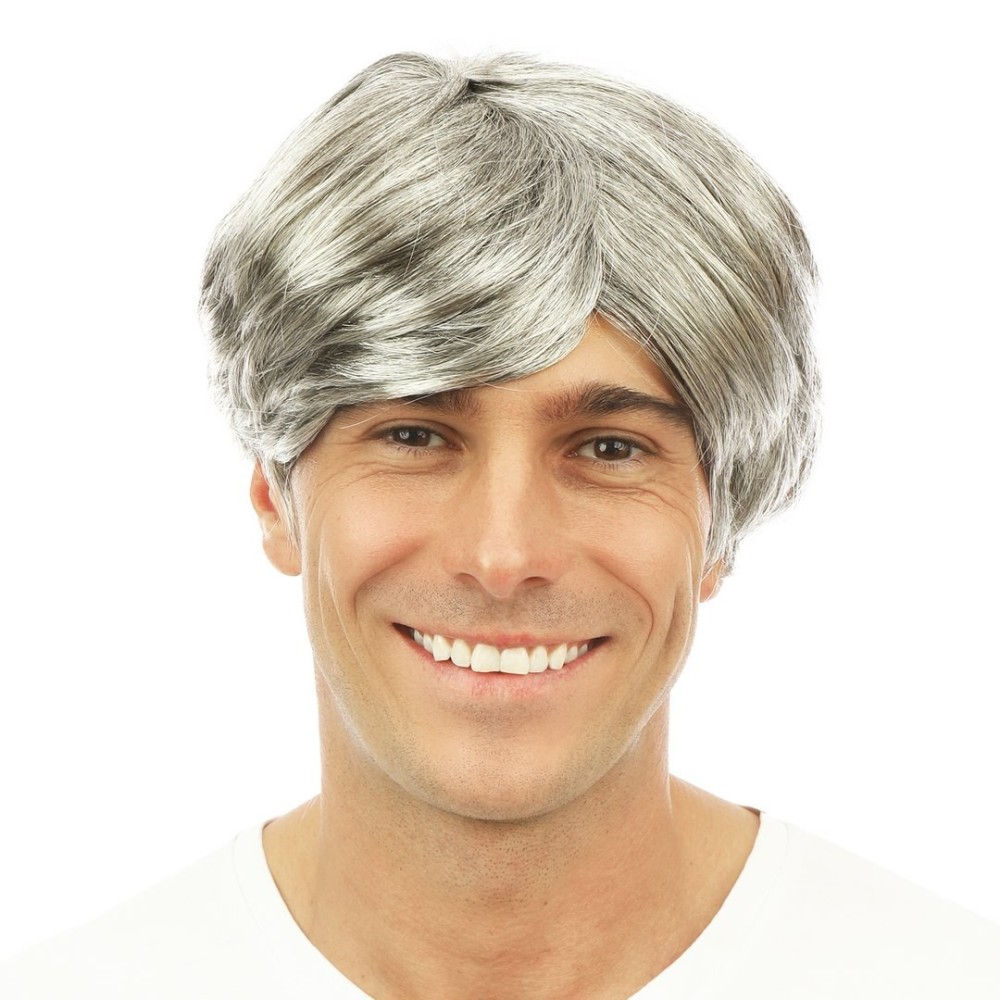 Perruque courte raide blonde