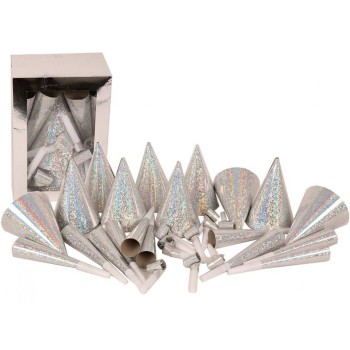 Set cotillons argent 10 personnes