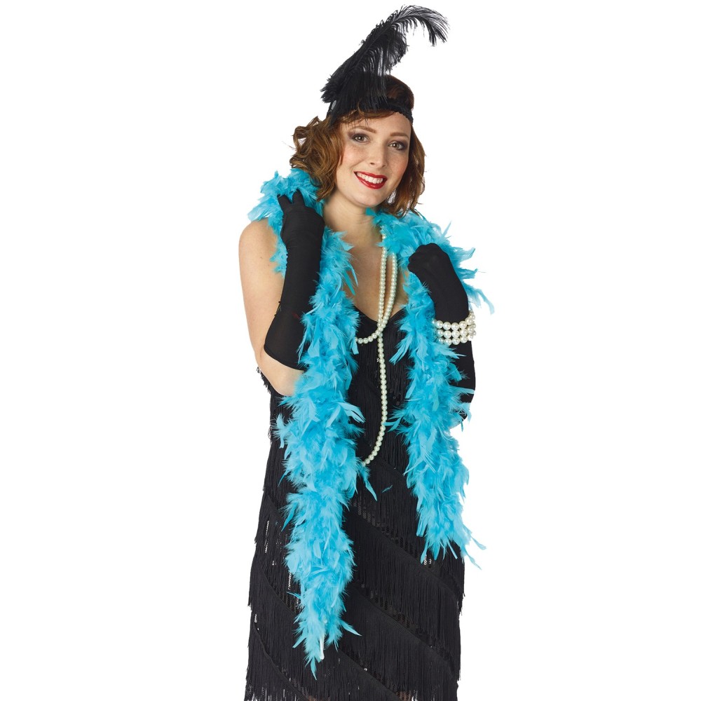Boa à plumes couleur