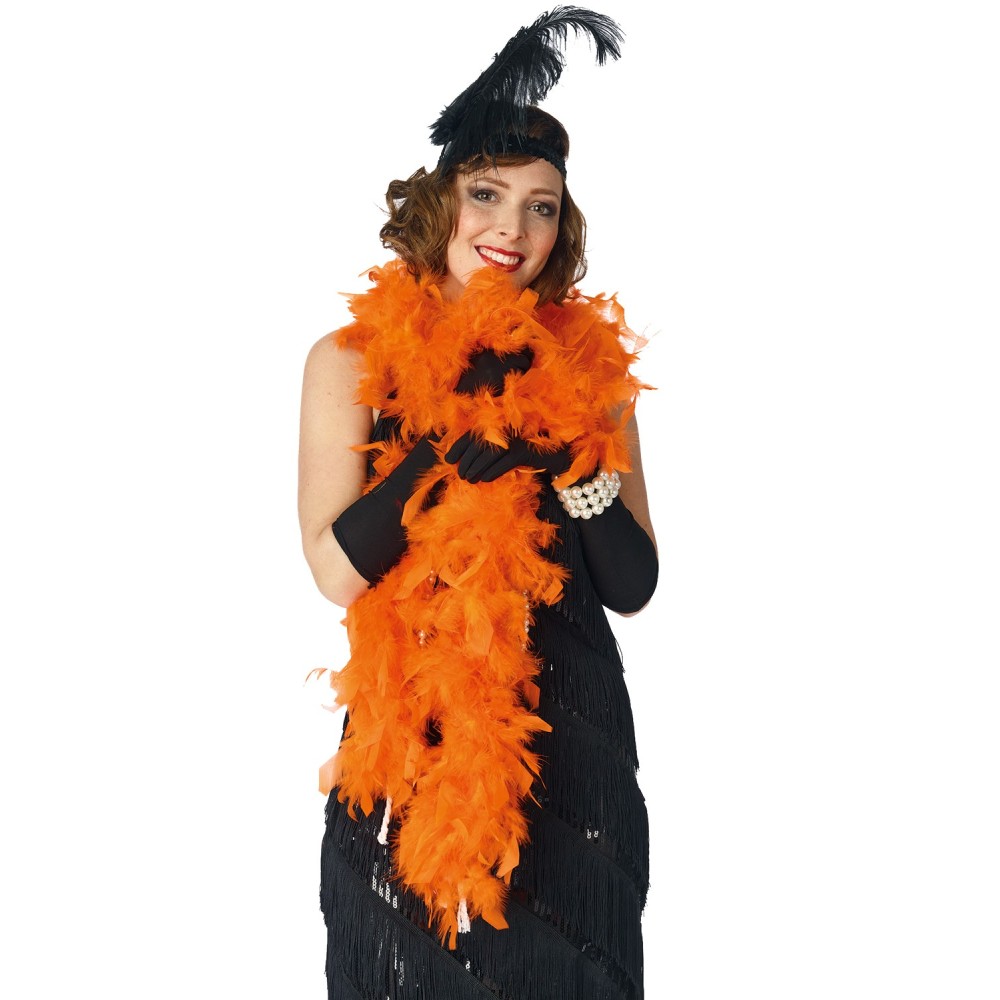 Boa à plumes couleur