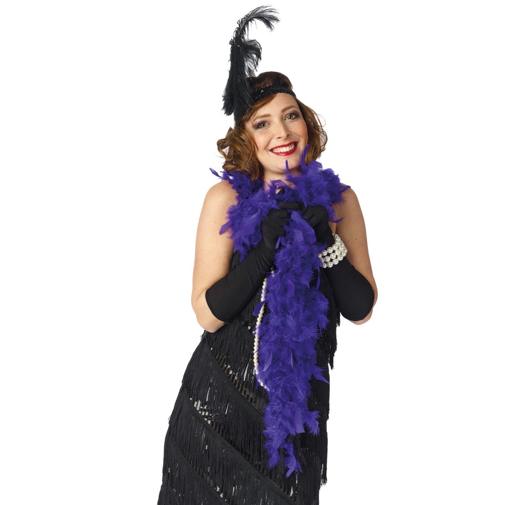 Boa à plumes couleur